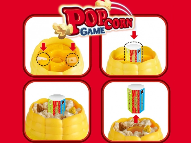Zručnostní hra popcorn chytni do kelímku