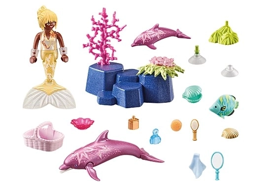 Princess Magic 71501 Sada figurek mořské panny s delfíny
