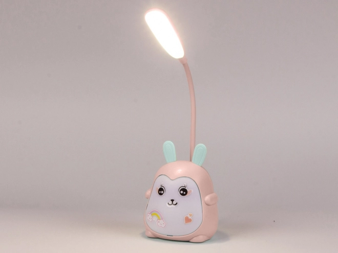 Dětská stolní lampa rgb usb pro učení čtení 3 režimy – růžová
