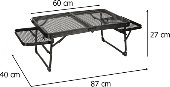 Skládací kempingový stůl s hliníkovou konstrukcí