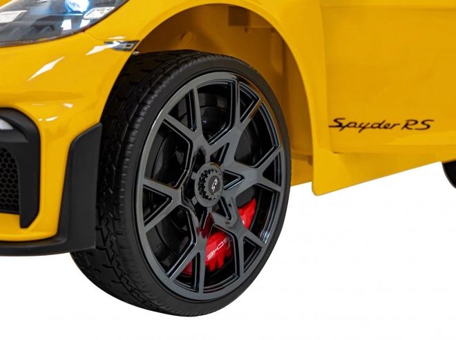 Dětský elektrický vůz Porsche 718 lakovaný – Žlutý