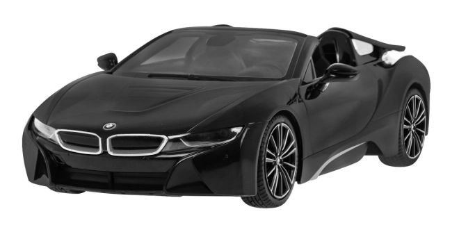 BMW i8 Roadster RASTAR model 1:12 Auto na dálkové ovládání + 2,4 GHz dálkové ovládání – Černé