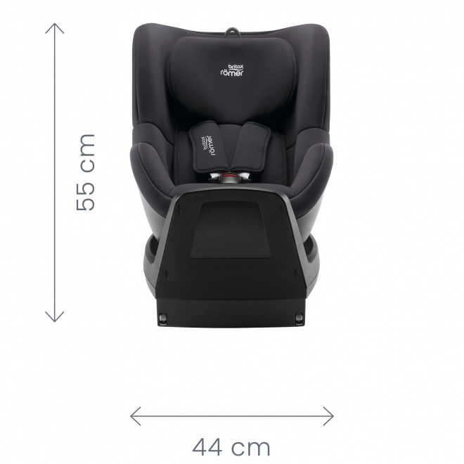 Otočná autosedačka Space Black Dualfix pro děti