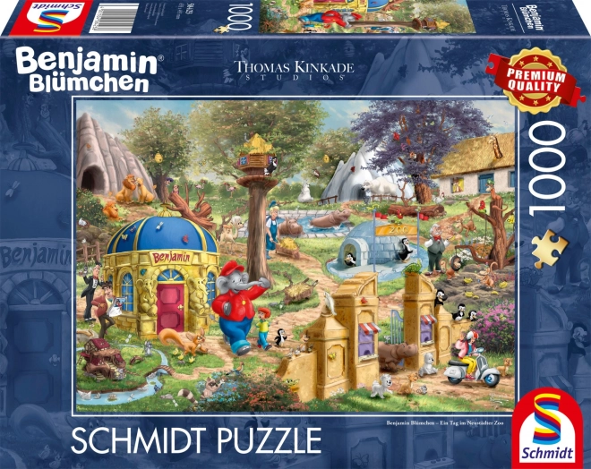 Puzzle Benjamin Kvítko: Den v Neustadtské Zoo 1000 dílků