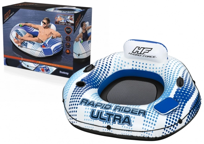 Nafukovací plovoucí křeslo BESTWAY HYDRO-FORCE RAPID RIDER ULTRA 165 × 148 cm