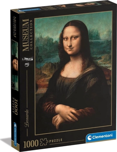 Puzzle 1000 dílků CLEMENTONI Leonardo – Mona Lisa (Museum Collection)