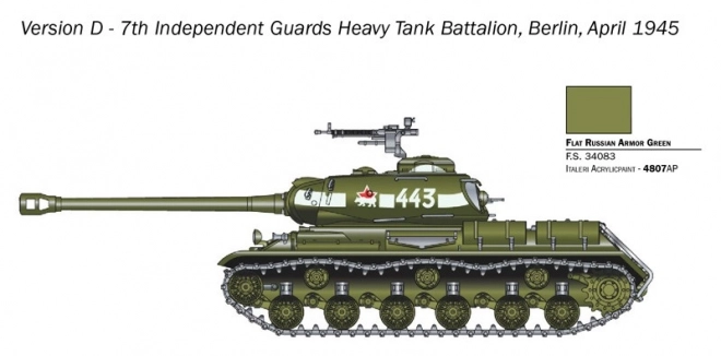 Plastikový model Josif Stalin JS-2 1/56