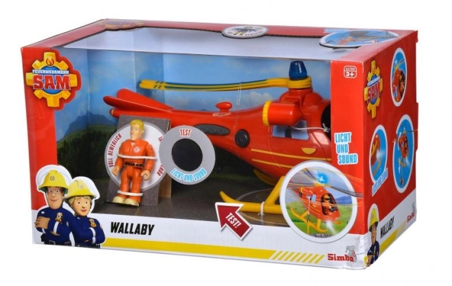 Vrtulník hasiče Sama Wallabyho s figurkou