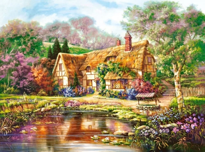Puzzle 3000 dílků Soumrak na rybníku Woodgreen