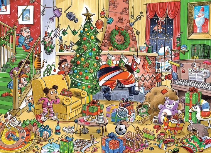 Kouzelná vánoční scéna „Chytání Santy“