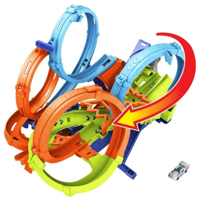 Hot Wheels dráha Akce Čtyřnásobná Smyčka