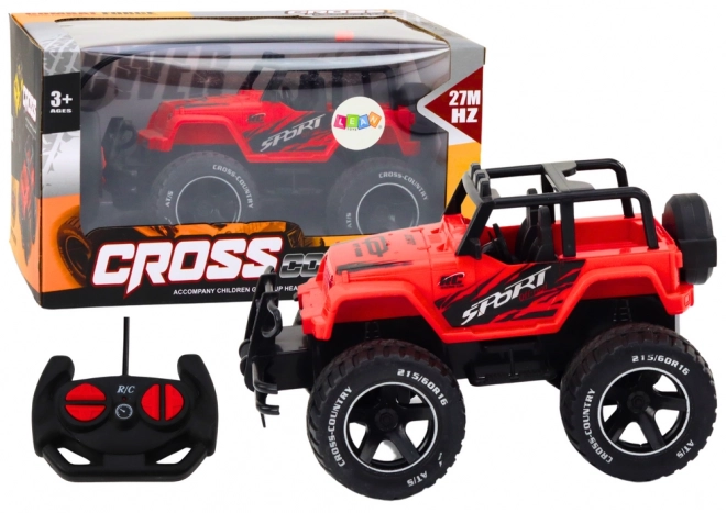 Závodní auto na dálkové ovládání 1:18 červené