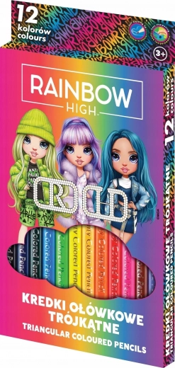 Trojhranné pastelky 12 ks ASTRA RAINBOW HIGH