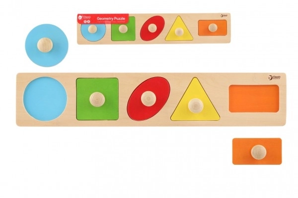 Dřevěná vkládačka pro děti - Geometrické tvary