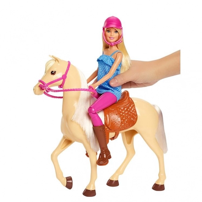 Barbie jezdecký set s koněm