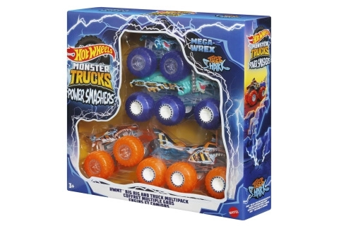 Hot Wheels Monster Trucks Power Smashers sada aut