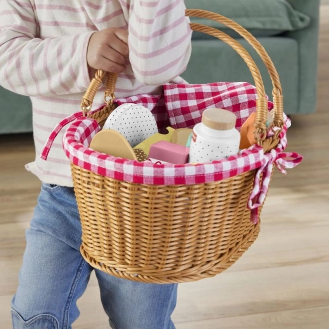 Piknikový koš s dřevěnými dobrotami Fisher-Price
