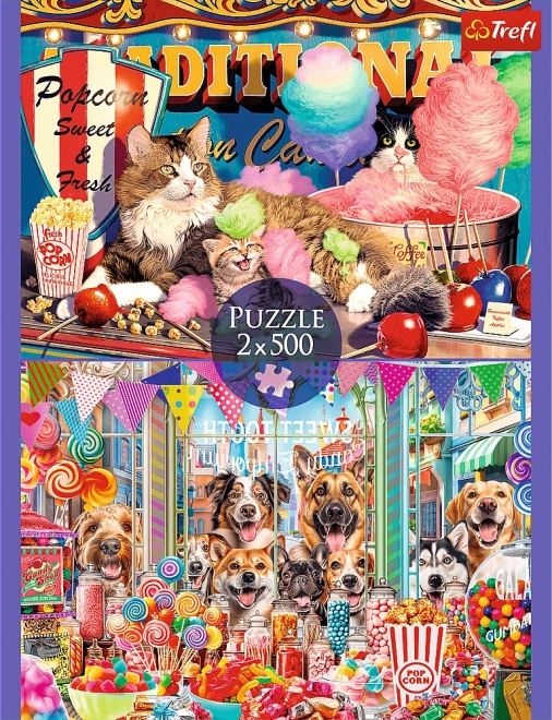 Puzzle Puszyští přátelé: kočky a psi