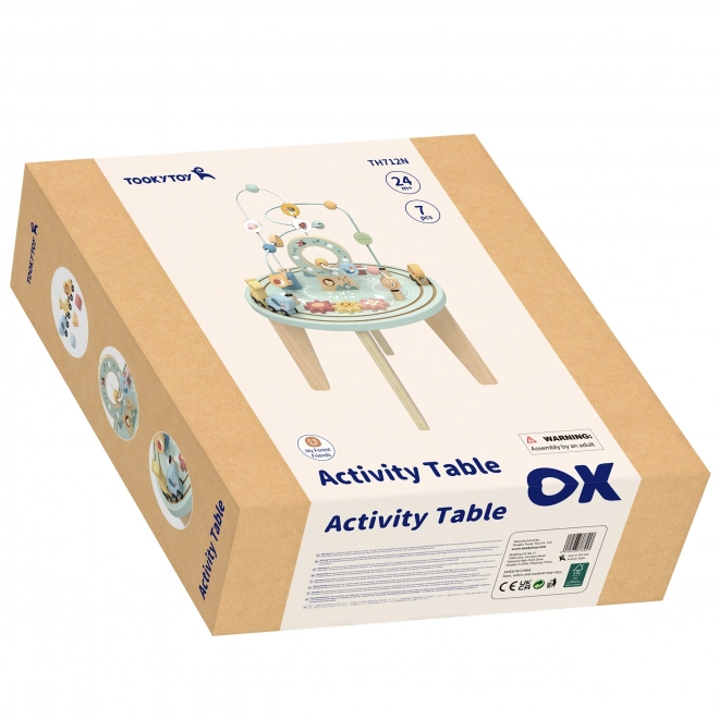 Dřevěný Montessori stůl s aktivitami TOOKY TOY