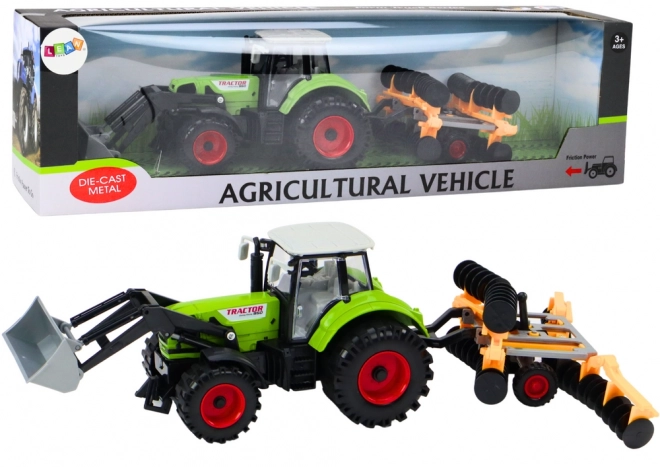 Zemědělský traktor - rypadlo s diskovou brázdou Zelený pohon