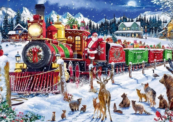 TREFL Puzzle UFT Christmas Time: Santův Express 1000 dílků