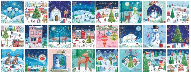 Eurographics puzzle adventní kalendář: Vánoční vesnice