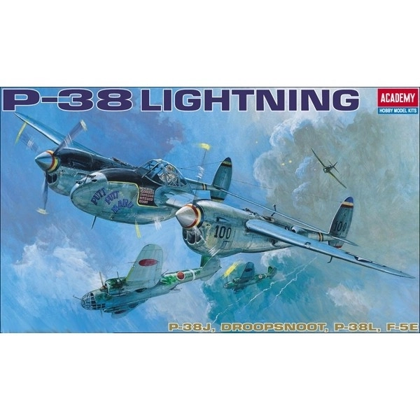 Model letadla Academy P-38 E/J/L Lighting 1:48
