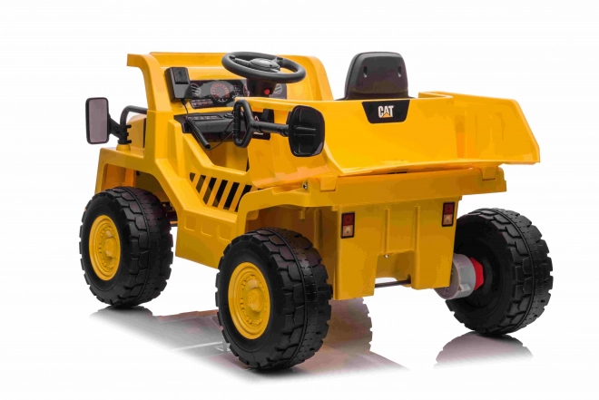 Caterpillar dětská vyklápěčka na baterii žlutá