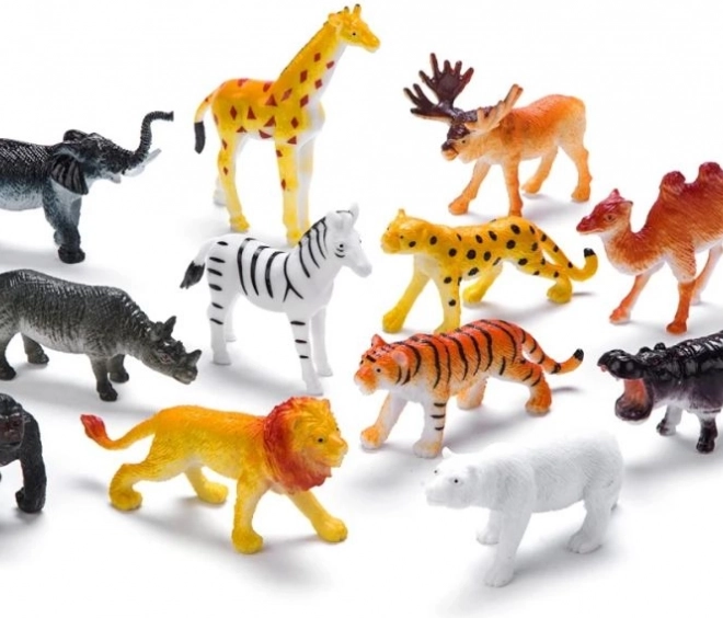 Faunica divoká zvířata – sada 12 figurek