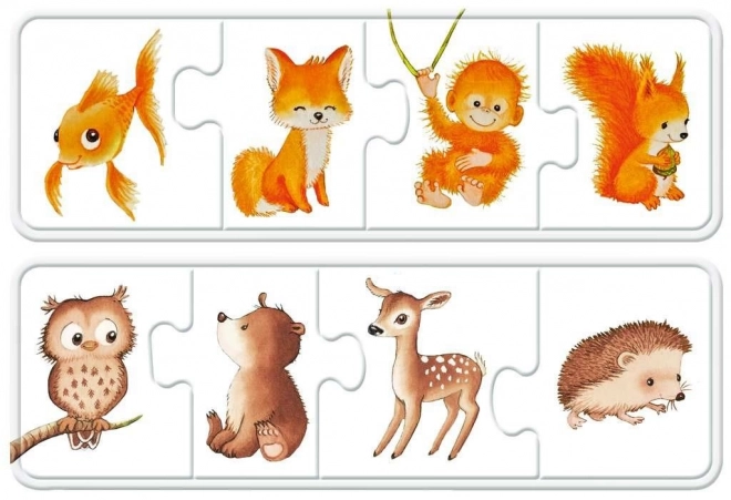 Moje první puzzle Barevná zvířátka