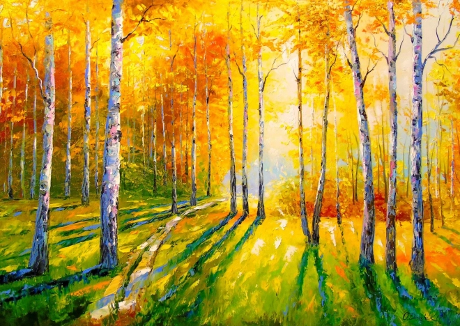 Puzzle Březový háj 1000 dílků