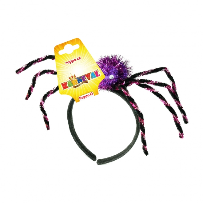 Halloweenská čelenka s pavoukem
