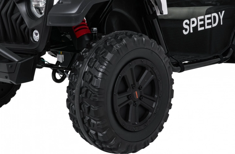 Velká EVA kola a odpružení pro hladkou jízdu