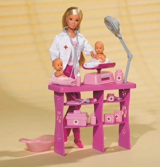 Steffi Love pediatrička se dvojčaty a doplňky