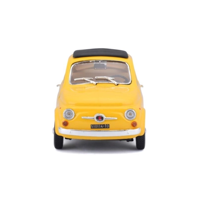Bburago model auta Fiat 500 F 1965 žlutý 1:24