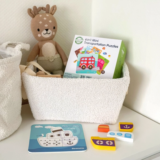 Woopie dřevěné puzzle vozidla Montessori FSC