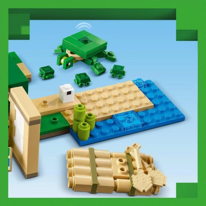 Minecraft Turtle Domek na pláži