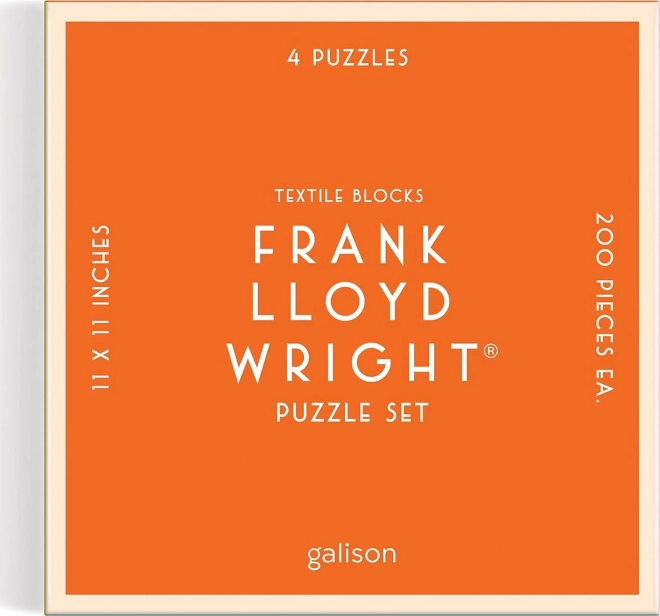 GALISON Čtvercové puzzle Frank Lloyd Wright: Textilní bloky 4x200 dílků