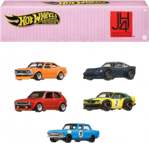 Sada 5 kovových vozidel Premium Car Japonsko