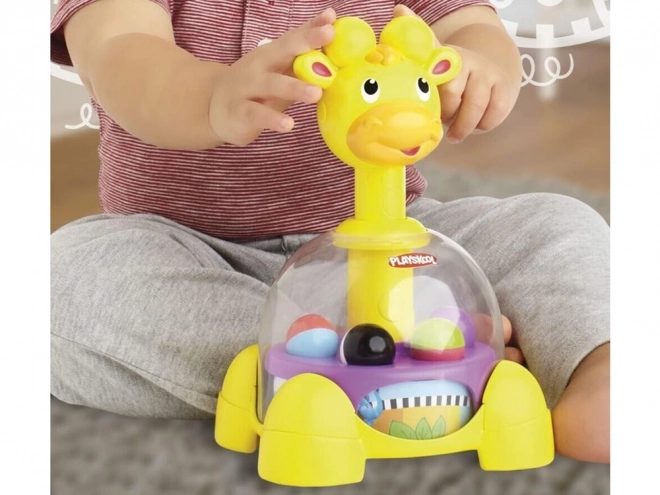 playkool žirafí roztočná věž s kuličkami od hasbro