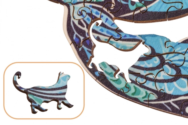 3D dřevěné puzzle Premium Liška - 148 dílků