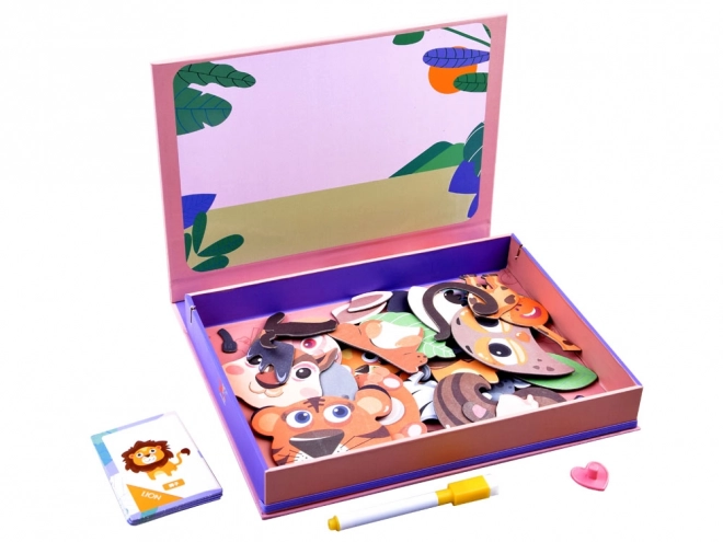 Magnetické puzzle zvířátka