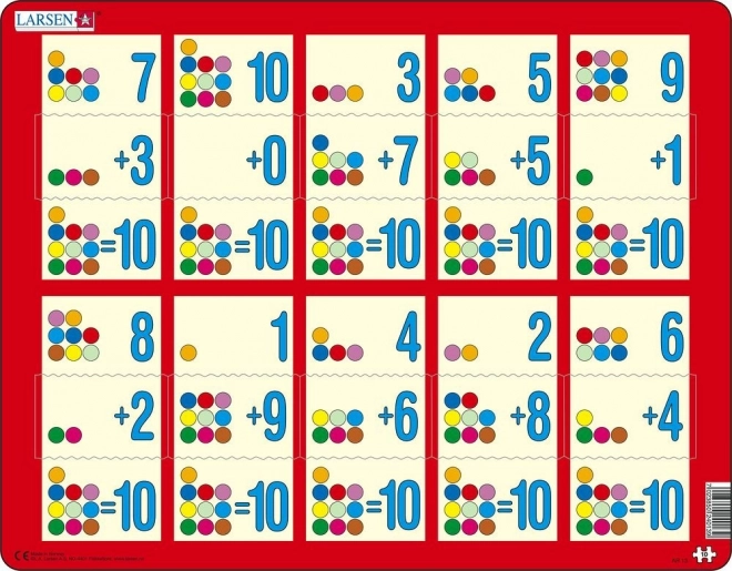 Larsen puzzle sčítání do deseti III, 10 dílků