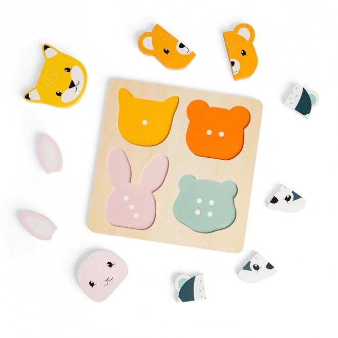 Dřevěné vkládací puzzle s počítáním Bigjigs Toys