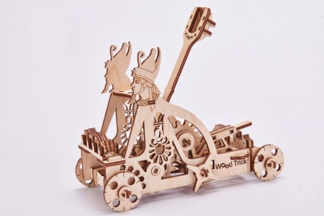 Mechanické 3D Puzzle Katapult Wood Trick