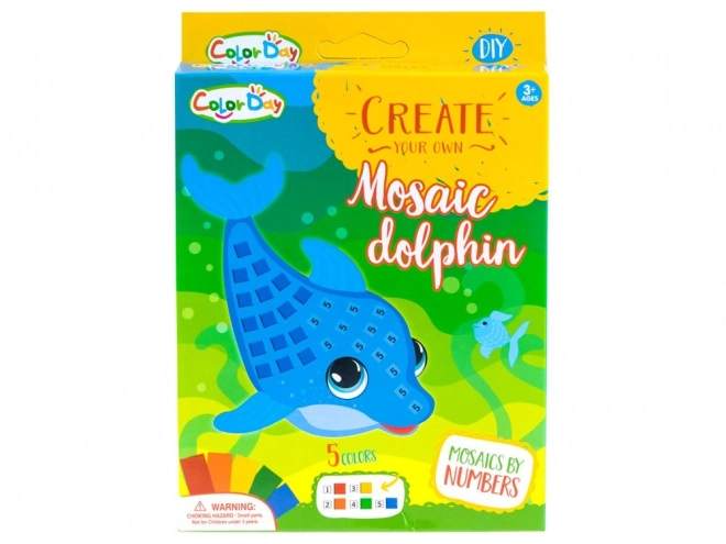 Kreativní pěnová mozaika – Delfín