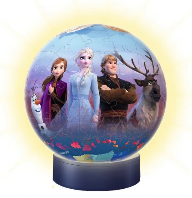 RAVENSBURGER Svítící puzzleball Ledové království 2, 72 dílků