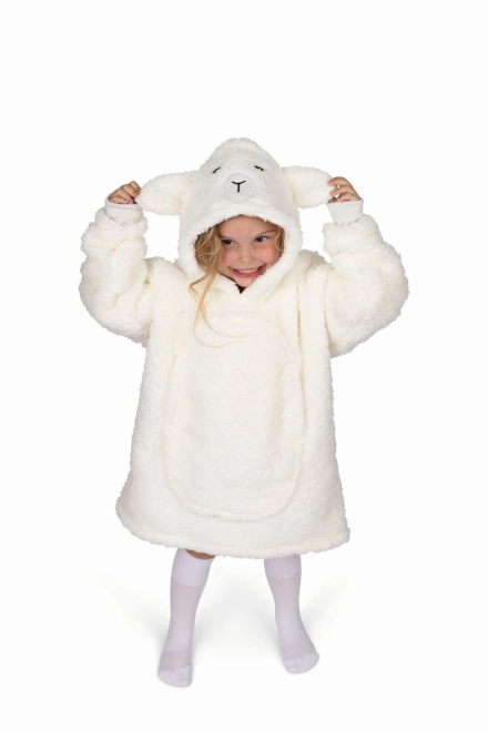 Cozy Noxxiez dětská mikinová deka s kapucí Ovečka