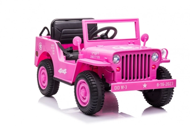 Růžové 4x4 dětské auto na baterii