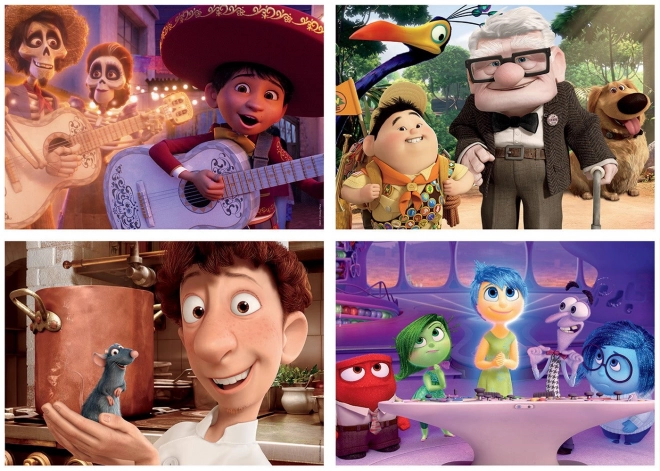 EDUCA Puzzle Pixar - pohádky 4v1 (20,40,60,80 dílků)
